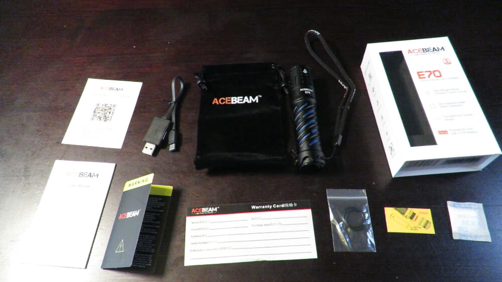 Acebeam E70 Super Bright LED Flashlight